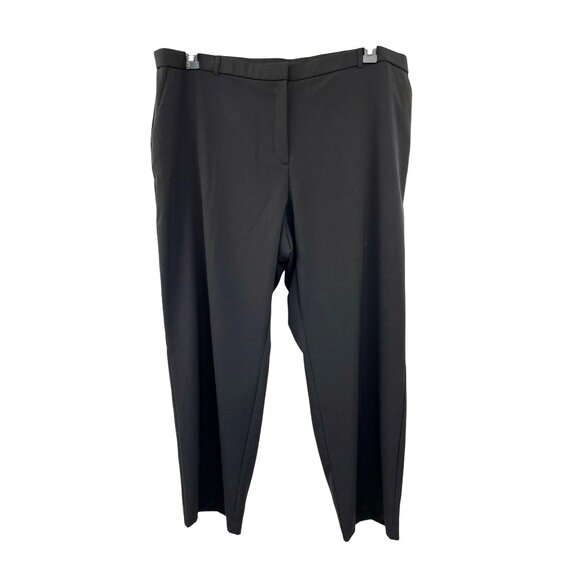 Briggs New York Pants - Briggs New York Pants Womens 24WS Short Black Slacks Flat Front Used